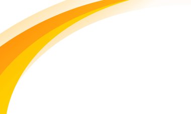 Soyut Turuncu, sarı ve beyaz kavisli arkaplan, modern düz gradyan duvar kağıdı, şablonlar, satış afişleri, iş ilanları, etkinlikler, sunumlar, web ve sayfalar için uygun