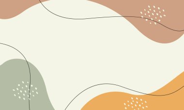 Minimalist soyut organik dalga arkaplanı, modern duvar kağıdı vektörü, şablonlar, satış afişleri, iş reklamları, kapaklar, sunumlar, web siteleri ve sayfalar için uygun