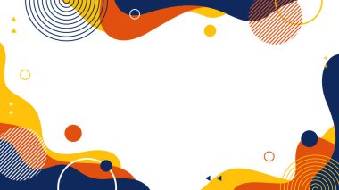 Geometrik şekilli soyut sıvı dalga arka planı, şablonlar, afişler, kapaklar, kartvizitler, web ve sayfalar için uygun modern minimalist duvar kağıdı