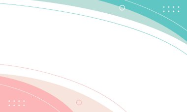 Pembe ve yeşil eğrili minimalist soyut pastel arkaplan, modern pürüzsüz duvar kağıdı, şablonlar, afişler, kartvizitler, sosyal medya, web siteleri ve sayfalar için uygun