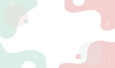 Minimalist soyut geometrik arkaplan. Renkli vektör illüstrasyon arkaplanı. Şablon tasarımları, afişler, kapaklar, posterler, kartlar ve diğerleri için uygun