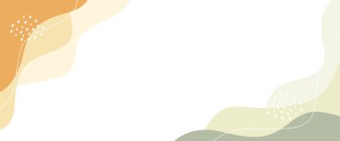 Pastel renklerdeki soyut organik dalga arkaplanı, vektör illüstrasyonu, satış, iş ilanları, olaylar, başlıklar, web siteleri ve daha fazlası için pankart arka planı