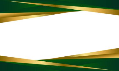 Zarif Yeşil ve Altın Soyut Çapraz Çizgiler Arkaplanı. Modern lüks tasarım. Davetler, ödüller, şablonlar, afişler, kapaklar, posterler, kartlar, web siteleri ve sayfalar için uygundur