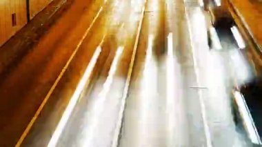 Araba ışıklar - odak dışı