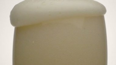 Aşırı yakın çekim bira köpük