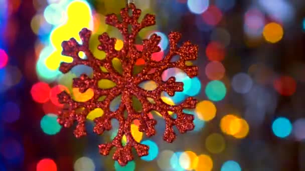 Yeni yıl dekorasyon oyuncak — Stok video
