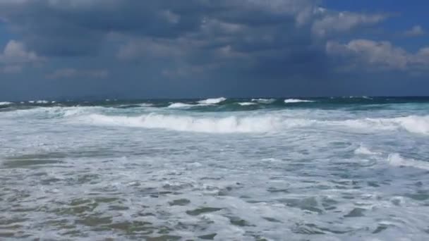 Tempestade no mar — Vídeo de Stock