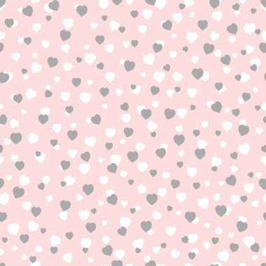 Birçok kalpte elle çizilmiş pürüzsüz desen. Romantik karalama kalp tasarımı Sevgililer Günü, Kadın Günü veya Doğum günü kartı, davetiye, duvar kağıdı, ambalaj kağıdı, kumaş, ambalaj