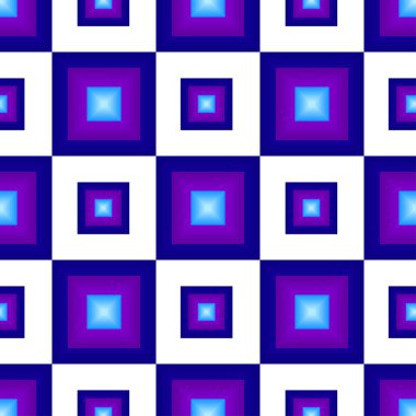 Mavi kareler paterni