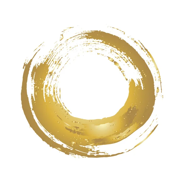 Cercle de grunge doré — Image vectorielle