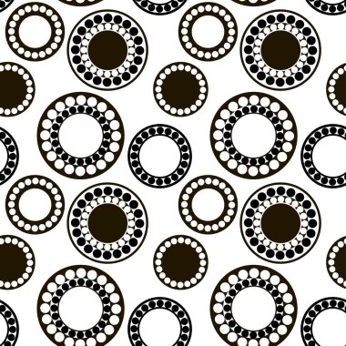 Siyah-beyaz desen, çemberin