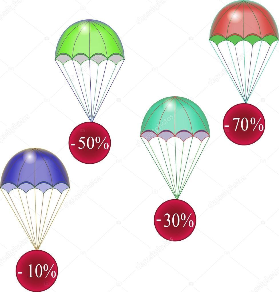 Discounts fly down on parachutes