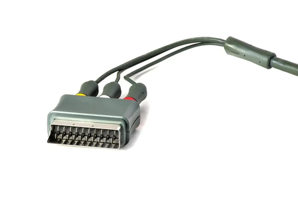 Cabel e conector SCART — Fotografia de Stock