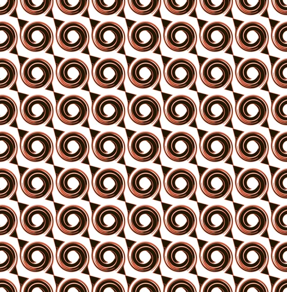 Oranje zwart patroon met cirkels — Stockvector