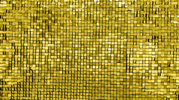 Festive yellow mirror texture and abstract background.