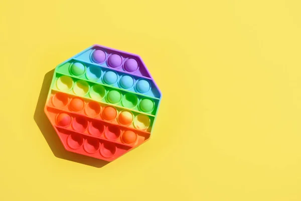 Lucu silikon penuh warna antistres pop itu mainan untuk anak. — Stok Foto