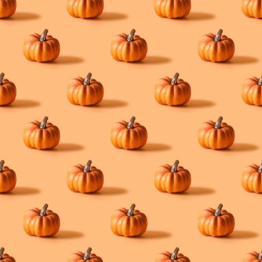 Duvar kağıdı veya paket kağıt için kabak Halloween dikişsiz desen.