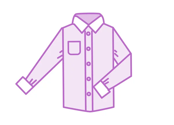 Menekşe gömlek illüstrasyon