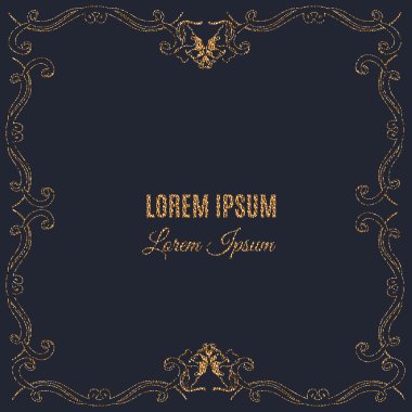 Çiçek güzel el çekilmiş vintage çerçeve