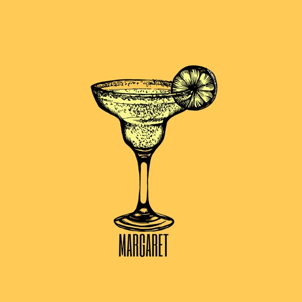 Vektorillustration von Cocktail Margarita. — Stockvektor