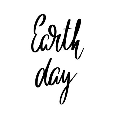 Harfleri izole edilmiş vektör eli. Kart, poster, afiş, tişört, rozet, yama için baskı şablonu.