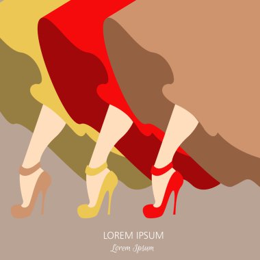 Illustration of beautiful legs