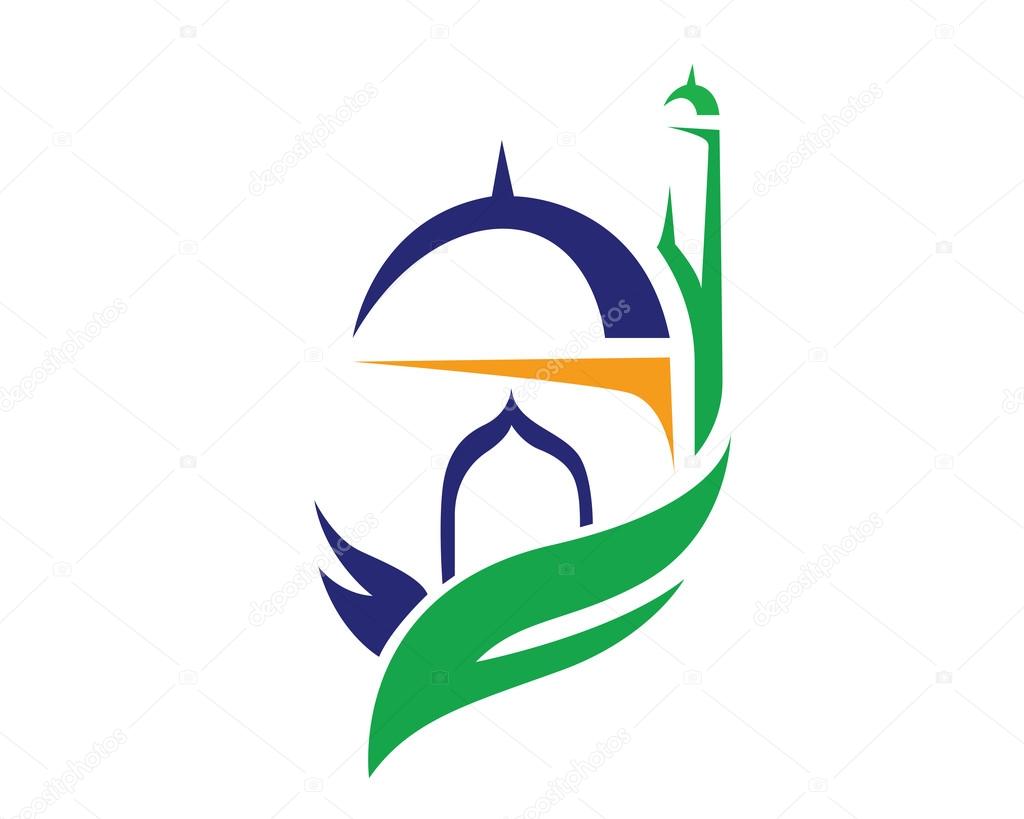 Modern Mosque Logo Symbol