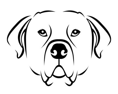 Köpek doğurmak hat sanat Logo - Rottweiler