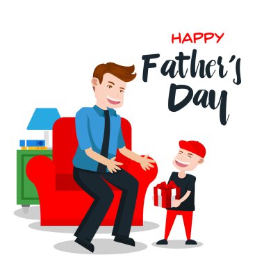 Mutlu Babalar günü kartı - baba için özel hediye
