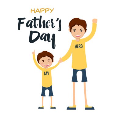 Mutlu Babalar günü kartı - birlikte yapabiliriz