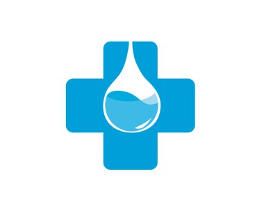 Modern sağlık tıbbi Logo - su arıtma filtre simgesi