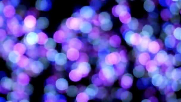 Bokeh rond clignotant sur mise au point douce 