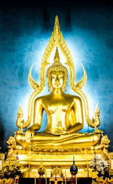 Wat Benchamabophit Dusit Wanaram, Bangkok Buda heykeli. Buda kilisede Benchamabophit Tapınağı güzellik. Bu bir önemli Budist tapınak Tayland ve ünlü turistik varış noktası değil.