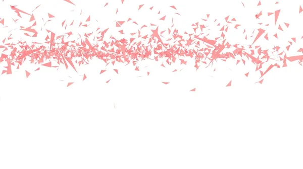 Powder Pink Particles Fly Cosmetics Render Illustration Confetti Party Poster — Stockfoto