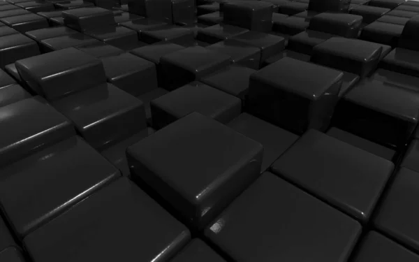 Rendu Cubes Fond Abstrait — Photo