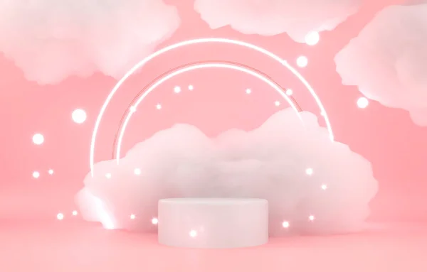 Λεπτό Αφράτο Πλαίσιο Σύννεφα Βάθρο Λευκό Σαπουνόφουσκα Αφρό Καθιστούν Εικονογράφηση — Φωτογραφία Αρχείου