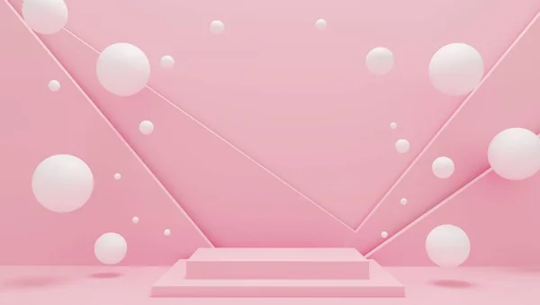 Şekerlemeler, sakızlar sıfır yerçekiminde uçar. 3D illüstrasyon kâğıt kesiği modeli. Çocuklar için bir poster. Boş alanlı marka ürünler. Kaotik dağınık konfeti küreleri. Makyaj tozu suratlı kozmetik topları