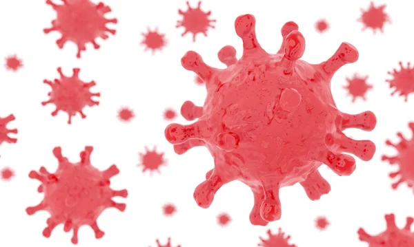 Covid Isolated White Background Coronavirus Infection Human Body Respiratory Disease — Stock Photo, Image