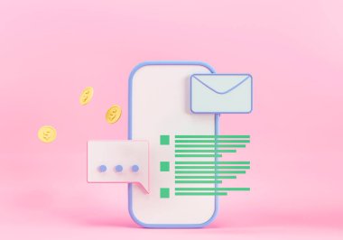 Borsada ticaret için mobil uygulama. İnternet soruşturmaları web sayfası. İnternetten alışveriş ve ürün araması. 3 boyutlu resimleme. Bankacılık başvurusu