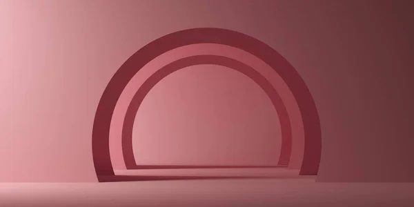 Architectonische Trendsamenstelling Cilindrische Geometrische Sokkel Podium Zacht Roze Violette Pastelkleuren — Stockfoto