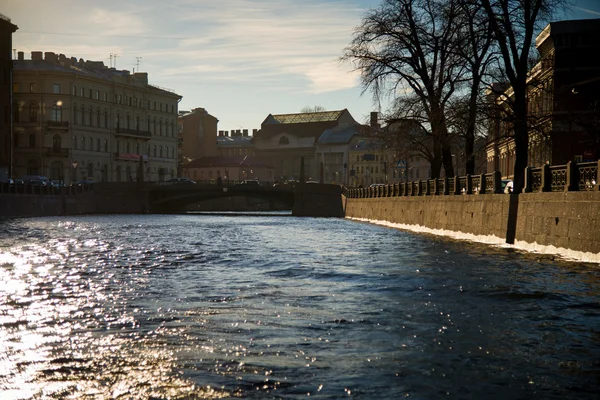 Canal de agua de San Petersburgo — Foto de Stock