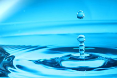 arka plan mavi su damlası