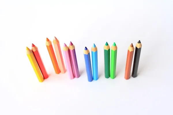 Ángulo diferente de lápiz de color — Foto de Stock