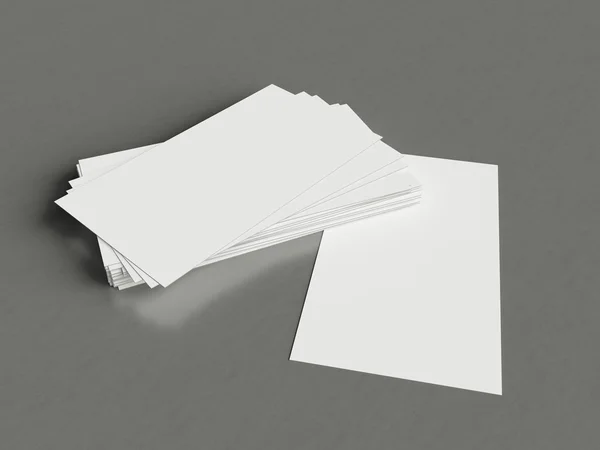 Blank business cards. Promotion of company brand.