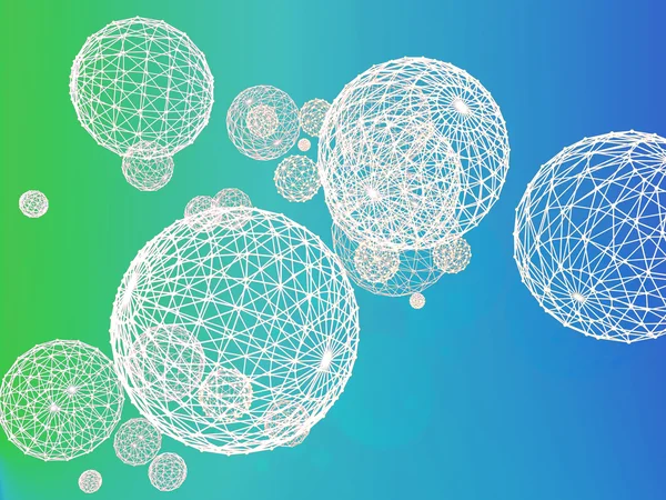 Soyut kafes küre renk arka plan. Fütüristik teknoloji tarzı. İş sunumları için zarif arka plan.