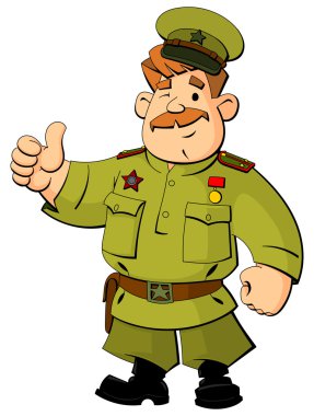Rus askerleri, İkinci Dünya Savaşı alan üniformalı subay