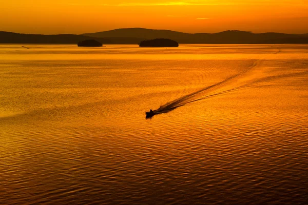 Sunset on Lake — Stock Photo, Image