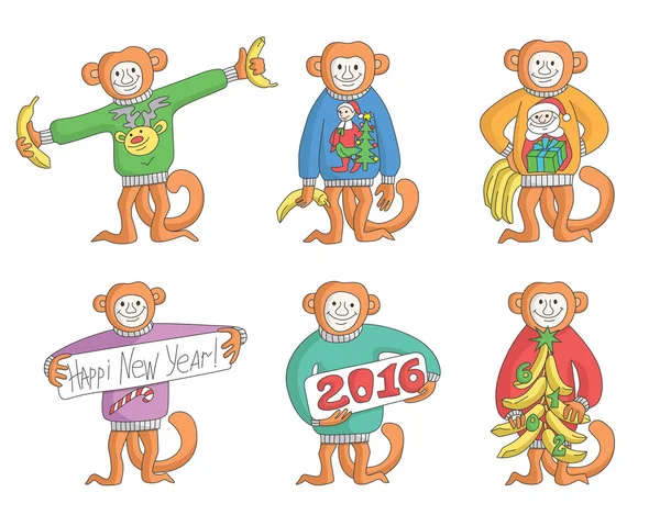 Yeni yıl maymun kümesi