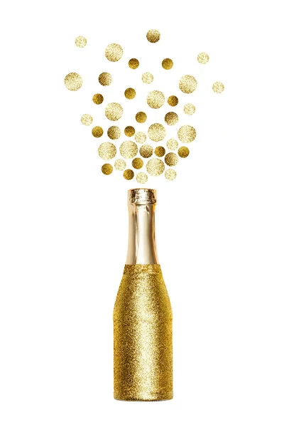 Взрыв в бутылке шампанского — стоковое фото