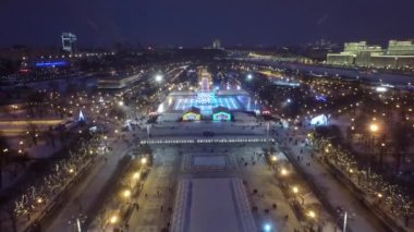 Hava güzel Moskova helikopter uçak 4k